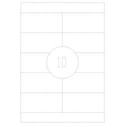 Etykiety samoprzylepne 105x50 100 szt. A4 MAT